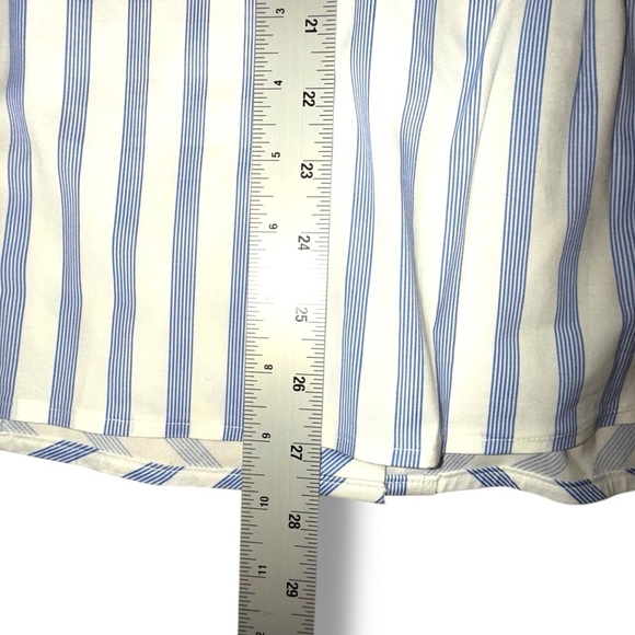 NWT TALBOTS NON-IRON PERFECT SHIRT - GALA STRIPE Plus 14W Blue/White - Picture 12 of 16